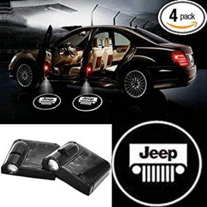 4x PCs Car Logo LED Welcome Light Wireless LED Shadow Projector Car Door Laser K